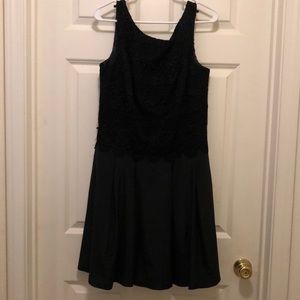 Black knee length formal dress